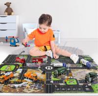 Mapa De Carretera Grande Para Juegos DIY Con Señales De Tráfico Y Estacionamiento Juego De Matriz De Juego Para Niños Regalos De Juguetes Para Bebés Alfombra De Escalada - details 0