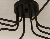Lámpara De Techo Semi-Aplicada Vintage Negra De Hierro Fundido Estilo Nórdico Minimalista Con 4 Luces Para Hogar Y Barns - details 6