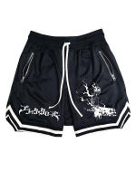 Shorts De Baloncesto Anime Black Clover Para Hombre Estampado De Rayas Shorts De Deporte Y Gimnasio Transpirables Para Entrenamiento Y Ejercicio - details 6