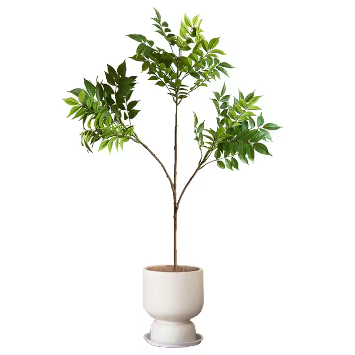 Planta Artificial De Figo Grande 76-140cm Hojas Verdes De Plástico Para Decoración De Jardín Y Exterior Estilo Tropical - 1