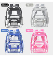 Mochila escolar de gran capacidad, mochila de viaje para exteriores, mochila impermeable de PVC transparente - details 26