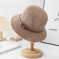 Nueva Moda Sombrero De Algodón Grande Para Mujer Verano Protección Solar Con Cinturón Sombrero De Pescador Al Aire Libre Gorro De Mujer Casual - details 4