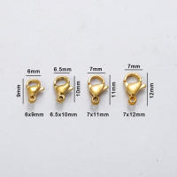 10Pcs/lot Aro De Langosta De Acero Inoxidable Galvanizado En Oro Para Pulseras Collares Cadenas Hecho a Mano Joyería Suministros - details 1