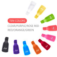 10 Pcs/set Herramientas De Manicura En Acrílico Colorido Gel UV Polvo De Pólvora Para Uñas Con Tapa De Inmersión Y Clips Para Limpieza Y Arte De Uñas - details 0