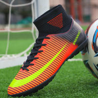 Zapatos De Fútbol Profesionales Para Hombres Antideslizantes En Campo De Grama Zapatillas De Fútbol Con Punta De Hierba TF Entrenamiento De Torsión De PTPP Material Superior PVC Suela De Goma - details 7