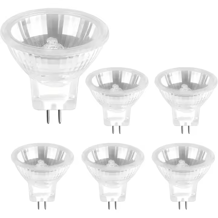 Bombilla Halogena MR11 12V 35W Regulable,Blanco Cálido 2700K, Reflector Halógeno GU4 Foco para Armarios, Iluminación Paisajista, paquete de 6 - 1