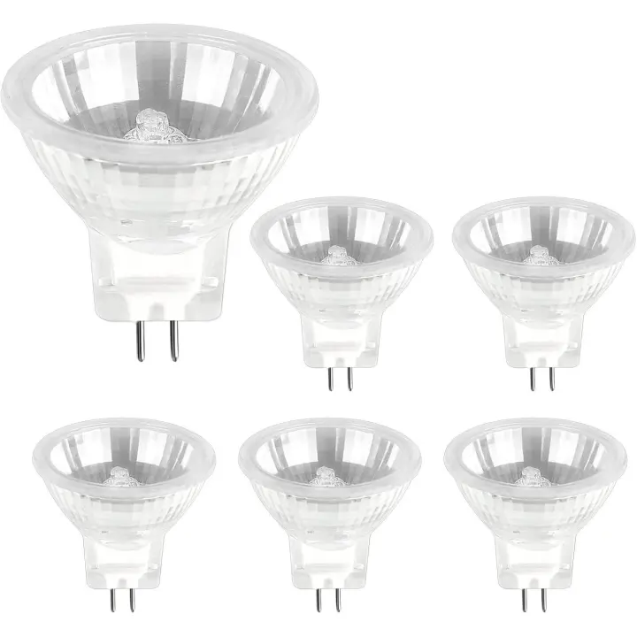 Bombilla Halogena MR11 12V 35W Regulable,Blanco Cálido 2700K, Reflector Halógeno GU4 Foco para Armarios, Iluminación Paisajista, paquete de 6 - 1