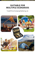 Camping cuadertos kit organizador utensilio de picnic conjunto Placa Arce inoxidable Cuchillo Tenedores pinzas senderismo 10/20 unids - details 4