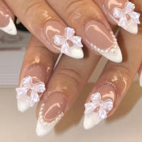 Set De Uñas Postizas Cortas Cuadradas Blancas 24pcs Con Archivo Y Pegamento Para Mujer Regalo Ideal Para Fiestas - details 0