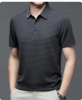 Camiseta De Polo Corta Para Hombre Verano Motocicleta Seda Helada Transpirable Moda Negocios Marca Ropa Sin Capucha Material Poliéster Y Algodón - details 26