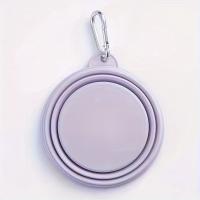 Tazón De Silicona Plegable Para Perros Colgante Viaje Al Aire Libre Portátil Contenedor De Alimentos Y Agua Color Macarón Suministros Para Mascotas - details 4