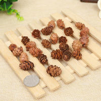 100 Pcs Conos De Pino Miniatura De Madera Para Decoración De Árbol De Navidad Y Props Fotográficos Creativos Artesanía Clásica - details 6