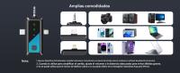 Micrófono inalámbrico OSA 3 en 1 para iPhone, mini micrófono de solapa para iPad, Android, dispositivos de cámara, micrófono de solapa inalámbrico con pantalla LED, micrófono USB C para grabación de video, vlog, TikTok, entrevistas - details 5