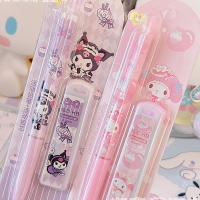 Set De 4 Lápices Mecánicos Sanrio Melody Kuromi Cinnamoroll Pochacco 0.5mm Regalos Para Estudiantes Y Niños Suministros De Oficina - details 2