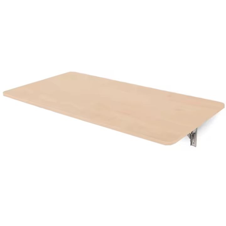 Rocada | Mesa Plegable de Pared | Mesa Abatible | Madera Color Haya | Fijación de Acero | 115x60 Cm - 1