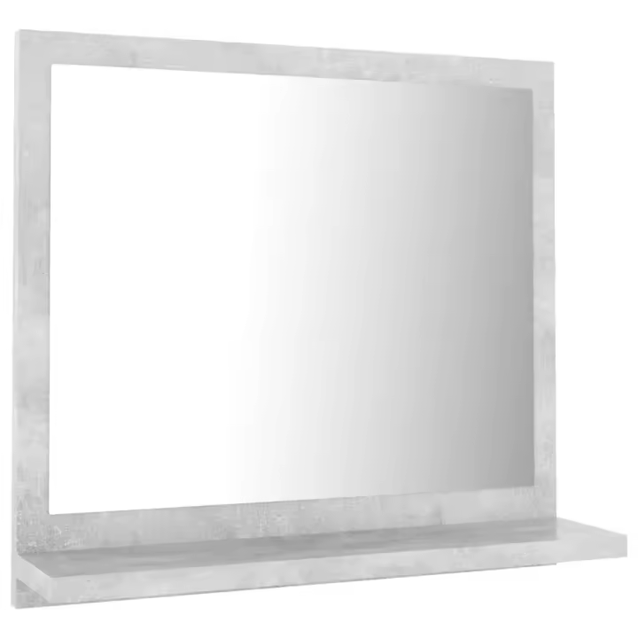 Espejo de baño Madera contrachapada gris Hormigón 40x10,5x37 cm - 1