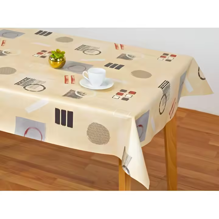Mantel Hulehule Tex Huletec Caina Beige Estampado Innovador Resistente Manchas - 1