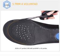 Almohadillas De Apoyo Para Arco De Pies Planos 3cm Alta Calidad Suave Y Cómodas Inodoras Orthopédicas De Tela De Plush 3D Para Calzado - details 8