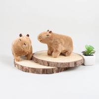 Muñeco De Peluche Capibara Papa Simulación De Anillo Suave Y Fluffy Para Niños Regalo De Cumpleaños Juguete De Algodón PP - details 0