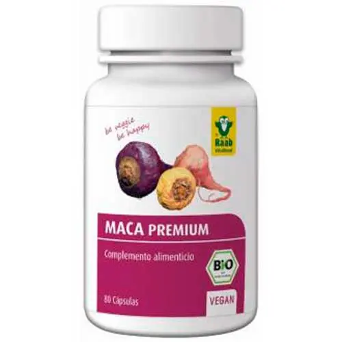 Raab Vitalfood Maca 80Cap. Bio Sg Vegan - Complemento Alimenticio - 1