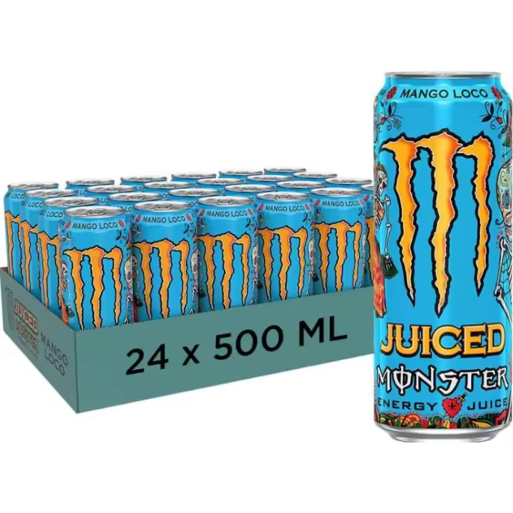 Monster Energy Nacional MANGO LOCO JUICE 500ML bebida energeticas caja 24 unidades - 1