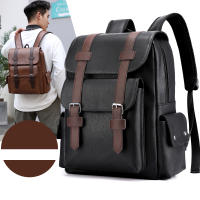 SOMY Mochila Escolar para Niños y Adolescentes 2024 en Cuero PU Mochila Grande para Portátil con Correa de Hombro Arcuada en Marrón y - details 6