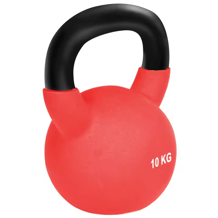 HOMCOM Pesa Rusa de Hierro Fundido Kettlebell con Revestimiento de Neopreno y Mango Ancho Mancuernas de Bola para Entrenamiento de Fuerza en Gimnasio Casa - 1