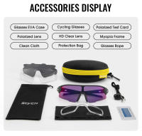 Gafas De Ciclismo SCVCN Para Hombres Y Mujeres Protección UV400 Gafas De Sol Para Montaña MTB Running Outdoor Con Lente HD Poliáctileno - details 17