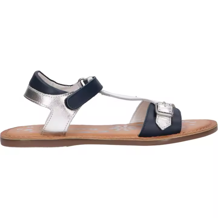 Kickers girl's sandals 784455 -10 diazz 16 argent marine - 1
