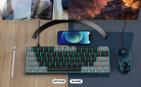 Teclado Mecánico De Juego MageGee MK-Star61 60% Con Retroiluminación Azul Marino 61 Teclas Compacto Portátil Para Gamer - details 3