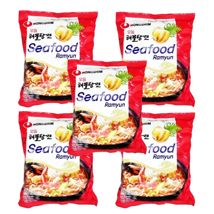(NONGSHIM) PACK NOODLES INSTANTÁNEOS CON SABOR A MARISCOS 125g - 1