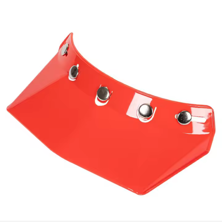 Visera Universal Para Casco De Motocicleta Con 5 Snap Pantalón De Bocina Y Escudo De Viento Tamaño Approx 25x22cm - 1