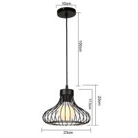 Lámpara De Pared Metálica Negra Retro Montaje En Plano E27 Para Cocina Y Decoración Del Hogar Luz Baja De Acero Y Hierro - details 6