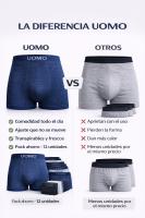 SKYNED Pack 6 Bóxers Hombre Uomo Microfibra Sin Costuras – Calzoncillos de Poliamida Elásticos y Transpirables - details 1