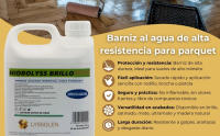 LYSSOLEN - Barniz al Agua para Parquet - Abrillantador y Reparador Madera Interior y Exterior - Protección Profesional para Suelos de Madera y Parquet - Protege por Más Tiempo - Transparente Incoloro - details 2