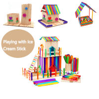 50/100/500Pcs Palillos De Helado De Madera Natural Cuchara De Helado Para Manualidades Artesanía DIY Herramientas De Cocina Y Pastelería - details 2