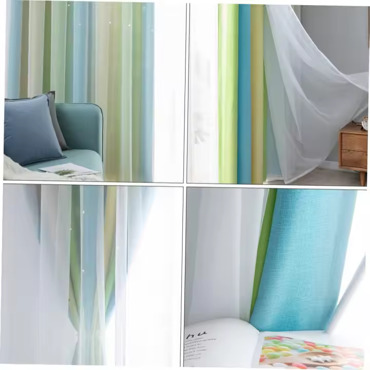 Cortinas con ojales rosa moderno, filtrantes de luz.estores enrollables,cortinas pack de 2, 100x130cm cortina opaca - 1