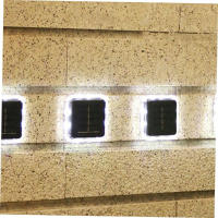 Luz Solar Enterrada para Jardín y Patio (Pack de 2) - Lámpara Subterránea Impermeable de 5W, Luz Blanca, Panel Solar de Polisilicio  Energía Solar, Sin Cableado, Fácil Instalación, 9.8 x 9.8 x 13.5 cm - Extrastar - details 4