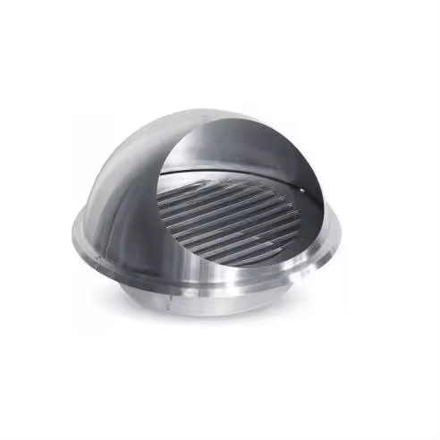 EDM Rejilla de Ventilación Acero Inoxidable Copa Empotrable Ø125 mm - EDM - 87738 Rejilla de ventilación Accesorios Varios Bricolaje Rejilla - 1