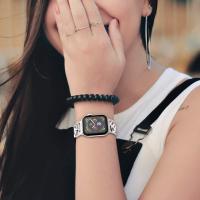 Correa De Acero Inoxidable Compatible Con Apple Watch Para Mujeres Estilo Metalico Versátil Para Modelos De 38mm 40mm 41mm 42mm 44mm 45mm - details 5
