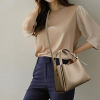 Bolso De Hombro Grande Retro Moda Textura Nueva Bolso De Mochila Portátil Para Mujer Estilo Fashion Sólido Con Bolsillo Para Teléfono - details 8