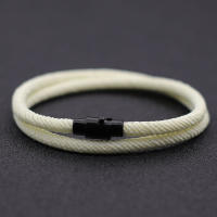 Nuevo Pulsera Minimalista Para Hombre Con Doble Capa De Cuerda Accesorio De Sobrevivencia Con Hebilla Magnética Regalo Para Novio - details 5