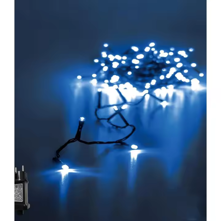 Guirnalda Luces Led de Navidad PLUS HOME 100-1000 LED 6m-50m Cable Verde IP44 Impermeable - Luz Blanco Cálido - Eficiencia Energética A+++ - 1
