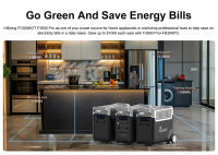FOSSiBOT F3600 Pro Estación de energía portátil, batería LiFePO4 de 3840Wh, expansión máxima de 11520Wh, salida de CA de 3600W, carga solar máxima de 2000W, carga completa en 1.5 horas, PD 100W, 13 puertos de salida, linterna LED, UPS, control de aplicaci - details 11