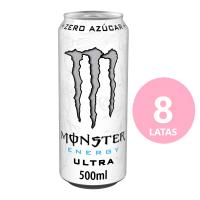 MONSTER ULTRA WHITE ZERO 500ML - BEBIDA ENERGETICA - LATA PACK 8 O 24 UNIDADES - NACIONAL - details 0