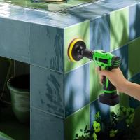 Kit De Cepillo Eléctrico Para Limpieza De Coche Azulejos Baño Cocina Escobillas Plásticas Esmerilador Eco-amigable Tamaño 4 Pulgadas - details 10