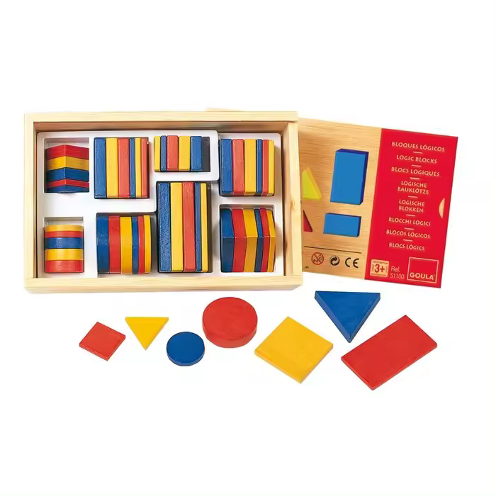 GOULA JUEGO BLOQUES LOGICOS 1 MATERIAL EDUCATIVO 8x28x17 Cms. - 1