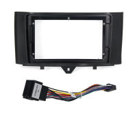 Marco De Radio Para Coche 2 Din Adaptador Panel De Montaje De Fascia Para BENZ Smart Fortwo 2011-2015 Con Cable De Audio Y Poder - details 0