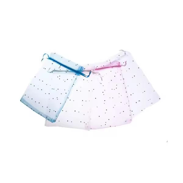 Lote 50 Bolsas de Organza Grande para Regalos y detalles bodas bolsitas - 1