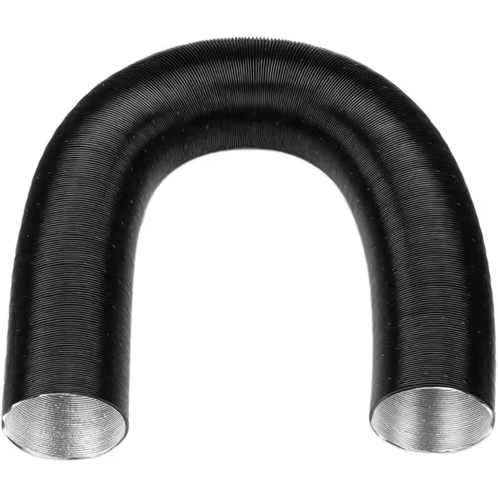 Conducto de Aire del coche Manguera de ventilación, Calentador de papel de Aluminio Conductos de Aire Caliente y frío (tamaño: 76mm) - 1